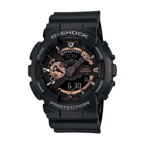 NWT XL Ana-Digi Rose Gold Black Strap G-Shock